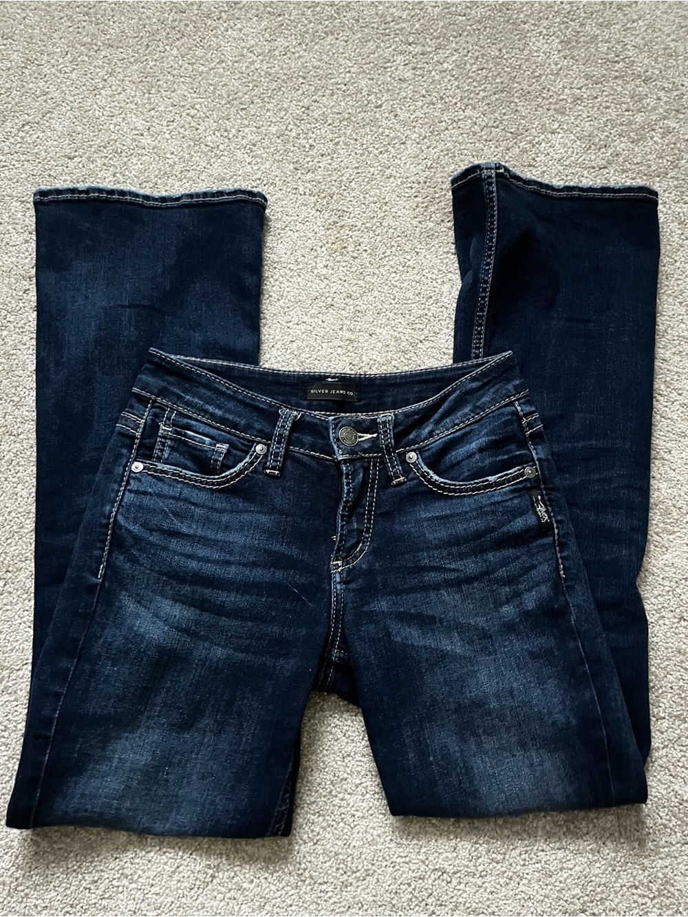 Silver Jeans Dark Indigo Bootcut Jeans